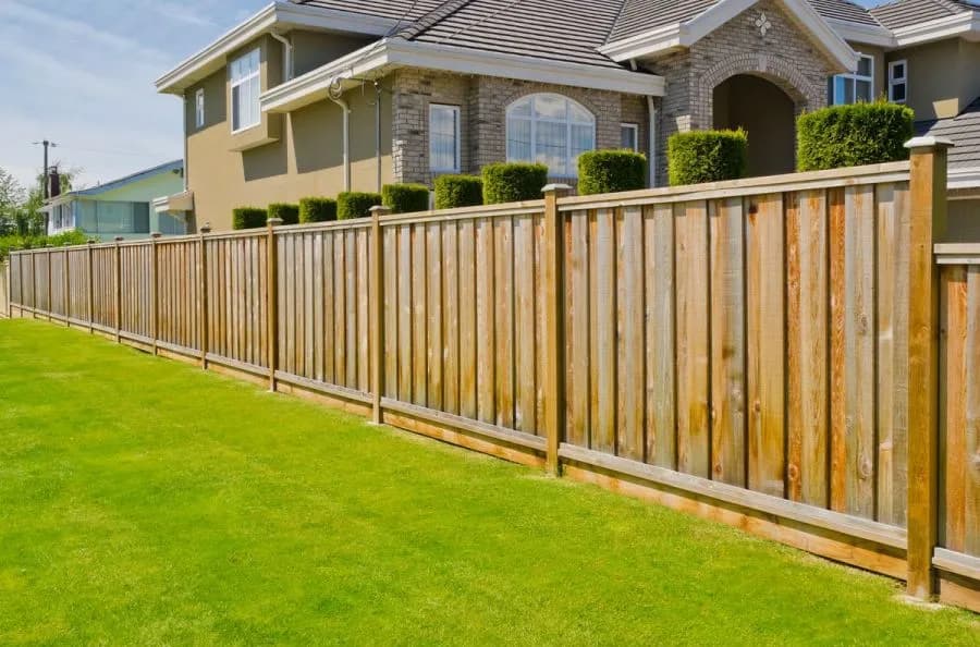 Wooden fence